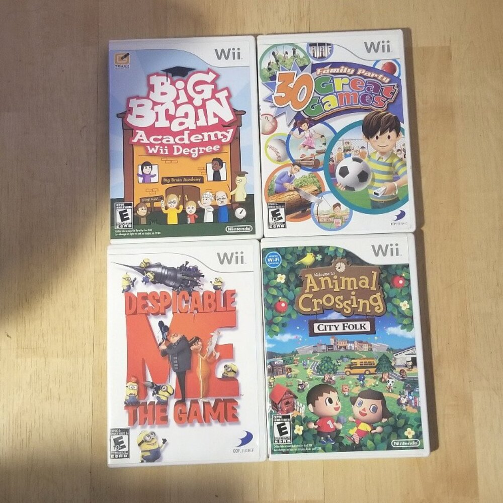 4 Nintendo Wii games for children